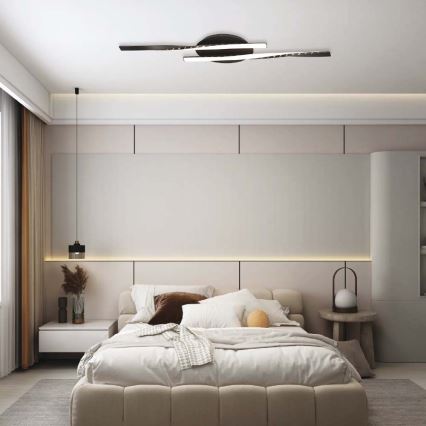 LED-kattovalaisin LED/12W/230V 3000K 94,5 cm musta