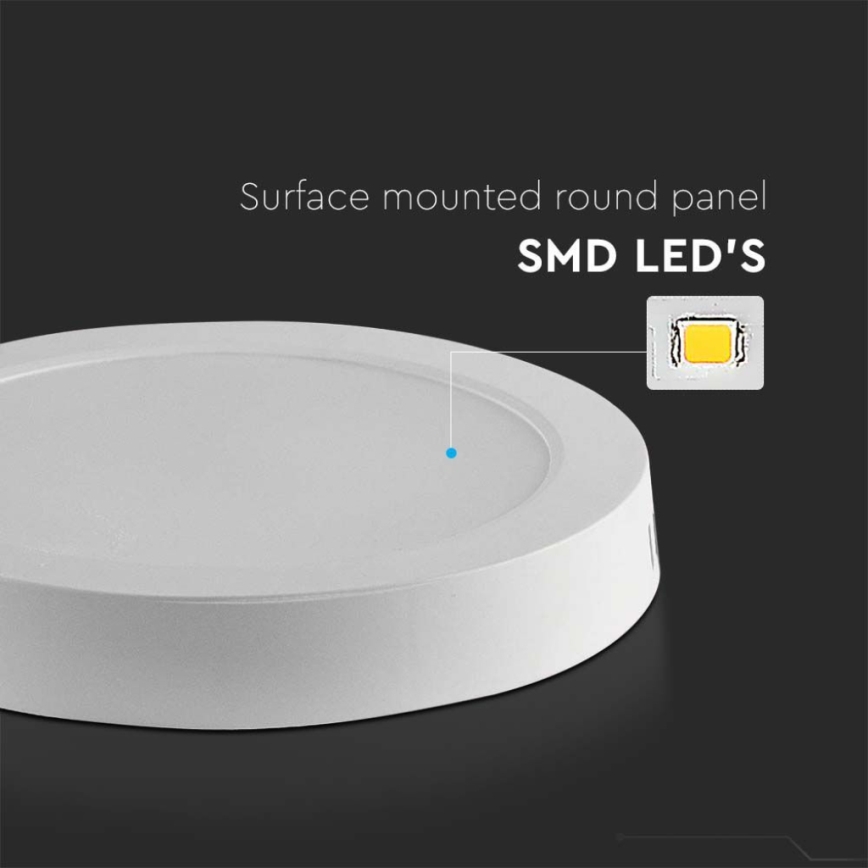 LED-kattovalaisin LED/12W/230V 3000K halkaisija 16,7 cm valkoinen