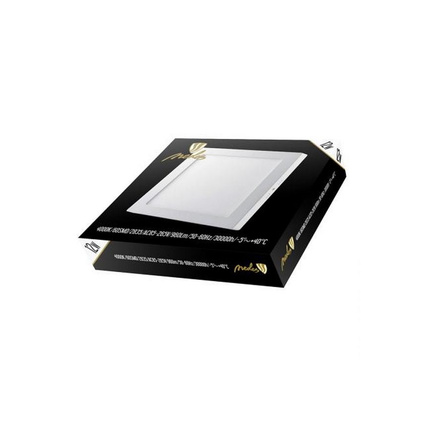 LED-kattovalaisin LED/12W/230V 4000K 17,2x17,2 cm