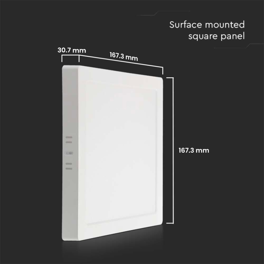 LED-kattovalaisin LED/12W/230V 6500K 16,7x16,7 cm valkoinen