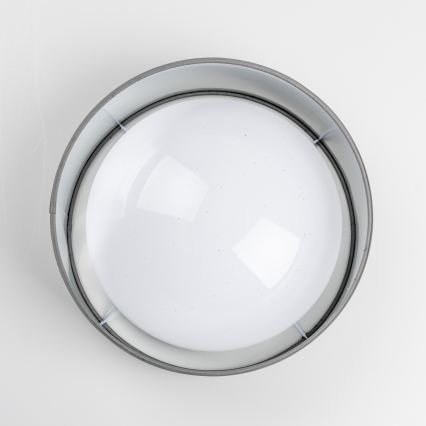 LED-kattovalaisin LED/12W/230V halkaisija 32 cm harmaa/hopea