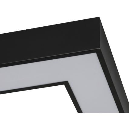 LED-kattovalaisin LED/130W/230V 3000/4000/6500K 100x100 cm musta