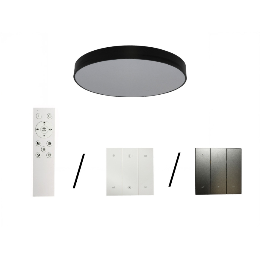 LED Kattovalaisin LED/135W/230V 3000/4000/6500K halkaisija 80 cm musta