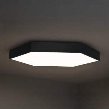 LED-kattovalaisin LED/135W/230V 3000/4000/6500K Ø 80 cm musta