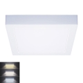 LED-kattovalaisin LED/18W/230V 3000/4000/6000K 22,5x22,5 cm valkoinen