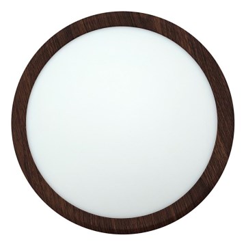 LED-kattovalaisin LED/18W/230V 3000/4000/6500K halkaisija 23 cm ruskea