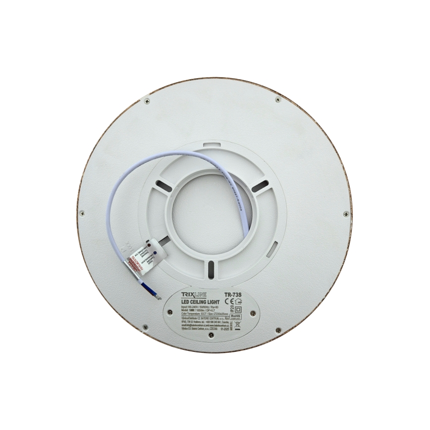 LED-kattovalaisin LED/18W/230V 3000/4000/6500K halkaisija 23 cm ruskea