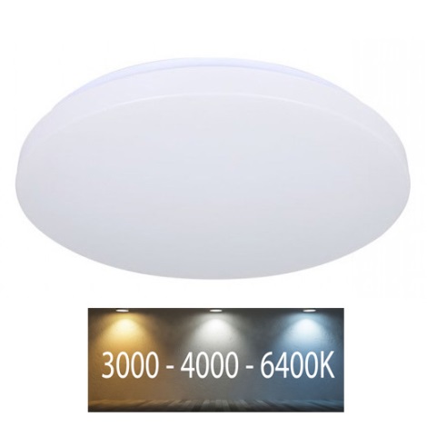 LED-kattovalaisin LED/18W/230V 31cm 3000K/4000K/6400K maito