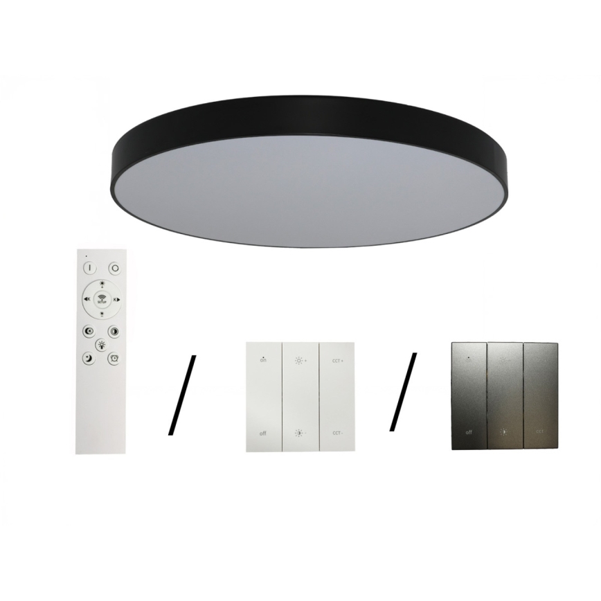 LED-kattovalaisin LED/200W/230V 3000/4000/6500K halkaisija 100 cm musta
