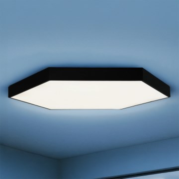 LED-kattovalaisin LED/240W/230V 3000/4000/6500K Ø 120 cm musta