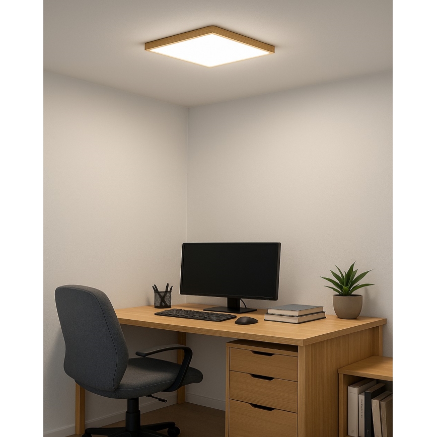 LED-kattovalaisin LED/24W/230V 3000/4000/6500K 30x30 cm beige