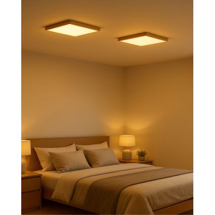 LED-kattovalaisin LED/24W/230V 3000/4000/6500K 30x30 cm beige