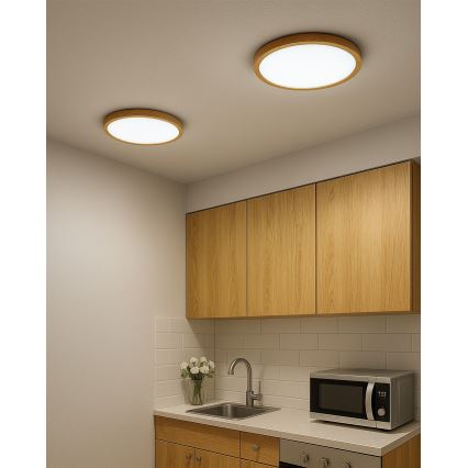 LED-kattovalaisin LED/24W/230V 3000/4000/6500K halkaisija 30 cm beige