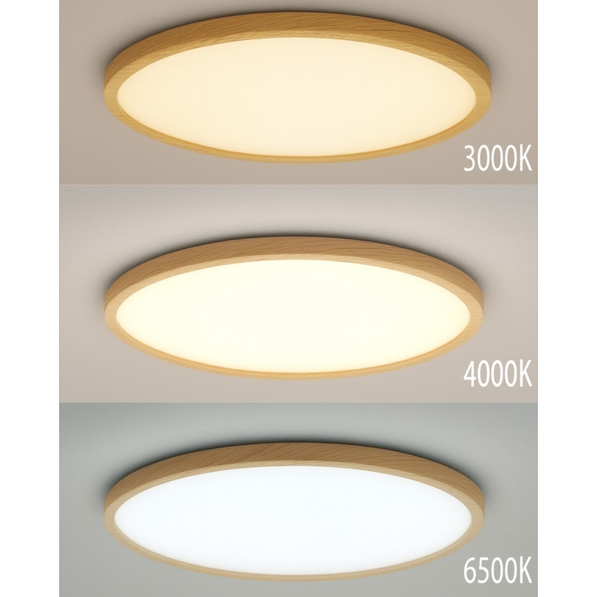 LED-kattovalaisin LED/24W/230V 3000/4000/6500K halkaisija 30 cm beige