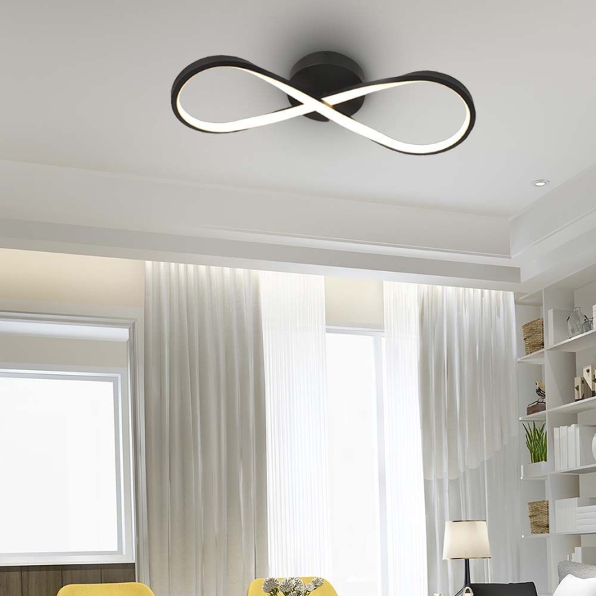 LED-kattovalaisin LED/24W/230V 3000K musta