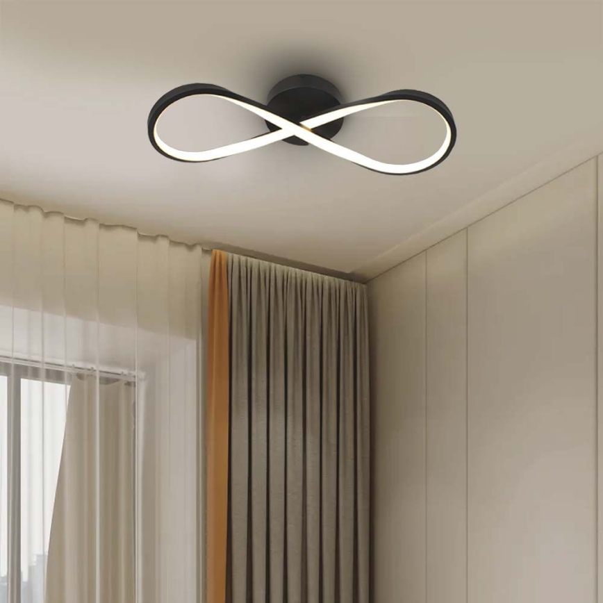 LED-kattovalaisin LED/24W/230V 3000K musta