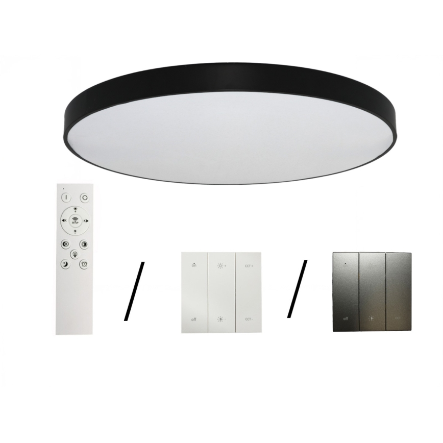 LED-kattovalaisin LED/300W/230V 3000/4000/6500K halkaisija 120 cm musta