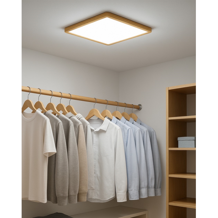 LED-kattovalaisin LED/32W/230V 3000/4000/6500K 40x40 cm beige