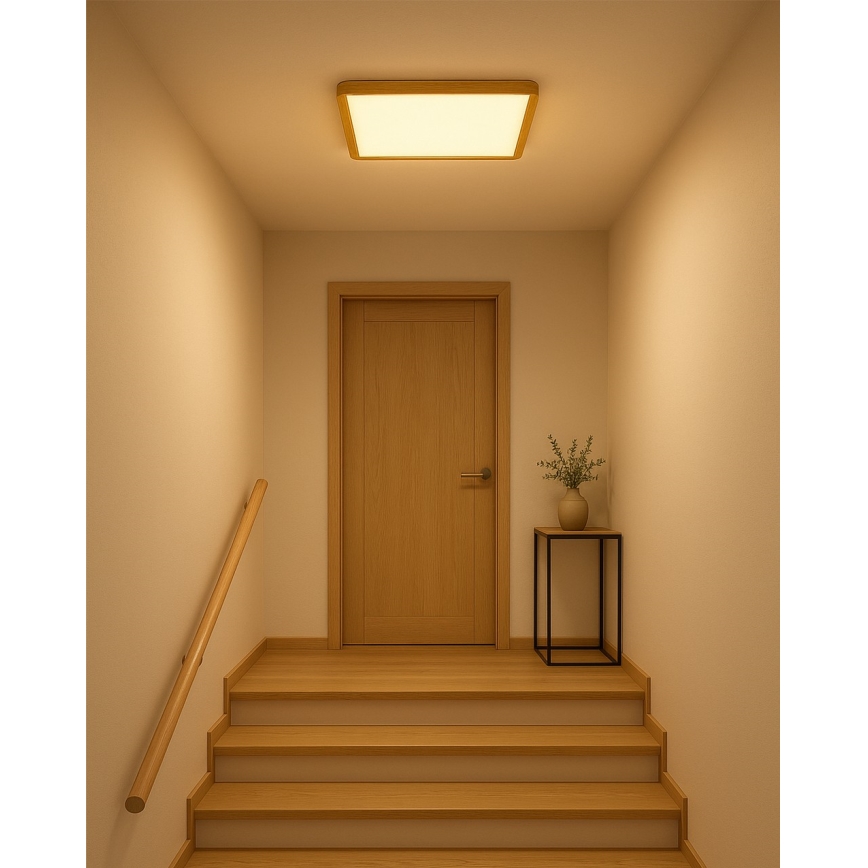 LED-kattovalaisin LED/32W/230V 3000/4000/6500K 40x40 cm beige