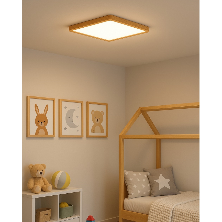 LED-kattovalaisin LED/32W/230V 3000/4000/6500K 40x40 cm beige