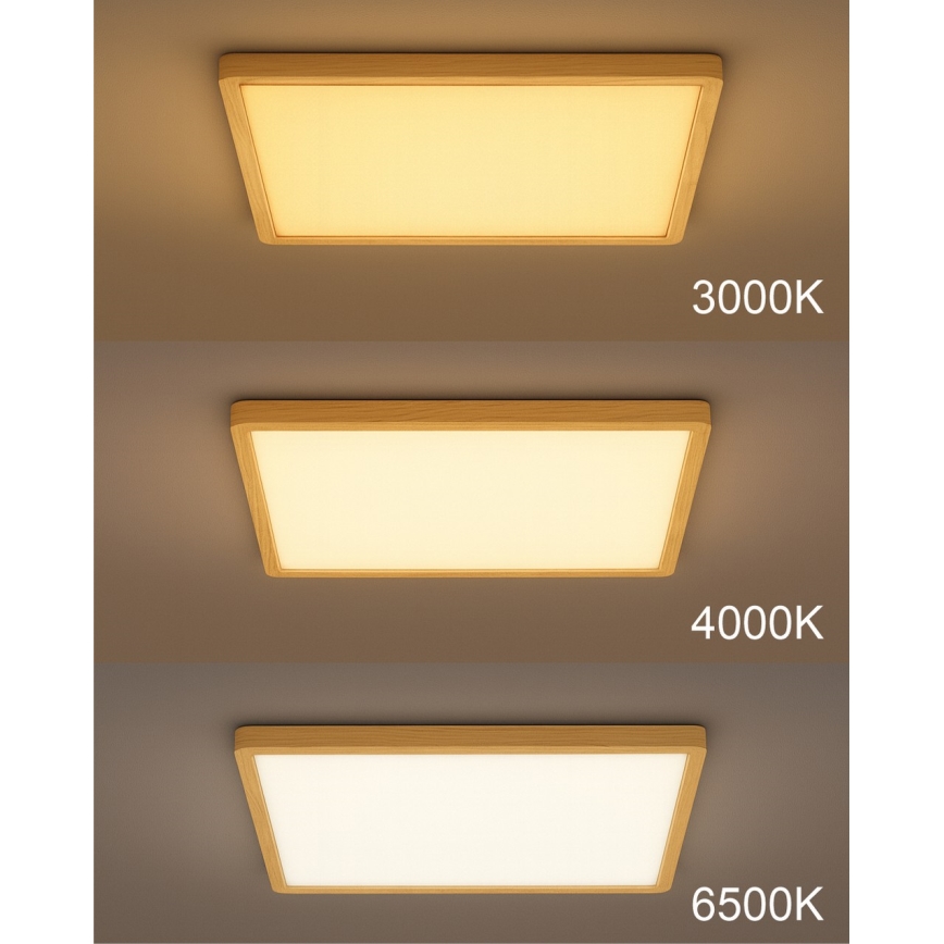 LED-kattovalaisin LED/32W/230V 3000/4000/6500K 40x40 cm beige