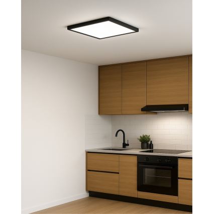 LED-kattovalaisin LED/32W/230V 3000/4000/6500K 40x40 cm musta