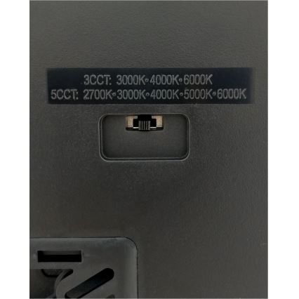 LED-kattovalaisin LED/32W/230V 3000/4000/6500K 40x40 cm musta