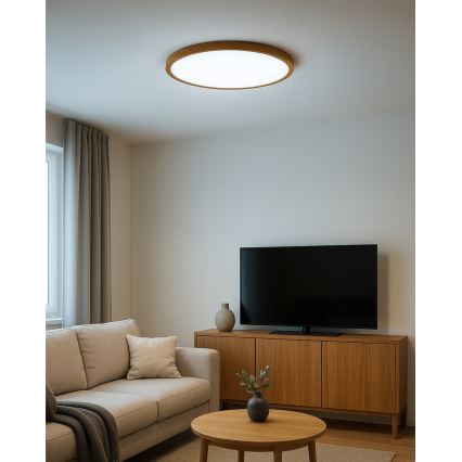 LED-kattovalaisin LED/32W/230V 3000/4000/6500K halkaisija 40 cm beige