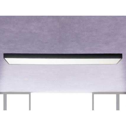LED-kattovalaisin LED/32W/230V 4000K 120x13 cm musta