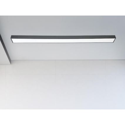 LED-kattovalaisin LED/32W/230V 4000K 120x7 cm musta