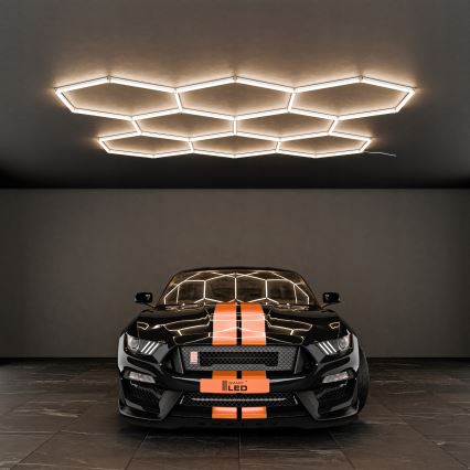 LED-kattovalaisin HEXAGON LED/350W/85-265V 4000K 313x298 cm CRI 90 IP44 valkoinen