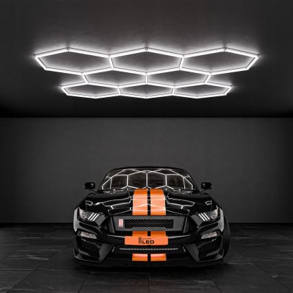HEXAGON LED-kattovalaisin/350W/85-265V 6500K 313x298 cm CRI 90 IP44 valkoinen