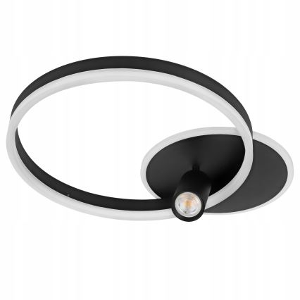 LED-kattovalaisin LED/38W/230V + 1xGU10/30W musta