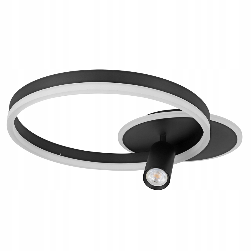 LED-kattovalaisin LED/38W/230V + 1xGU10/30W musta