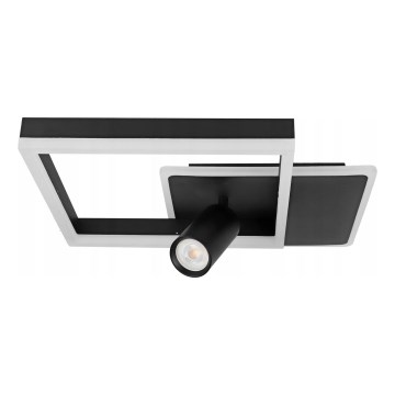 LED-kattovalaisin LED/38W/230V + 1xGU10/30W musta