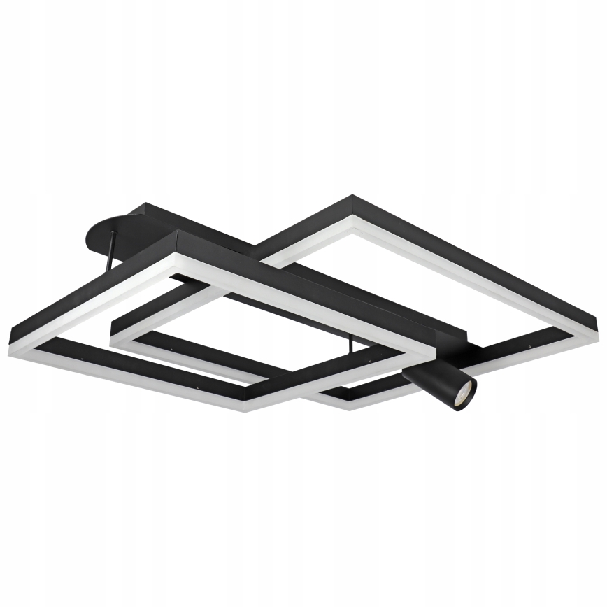 LED Kattovalaisin LED/38W/230V + 1xGU10/30W musta