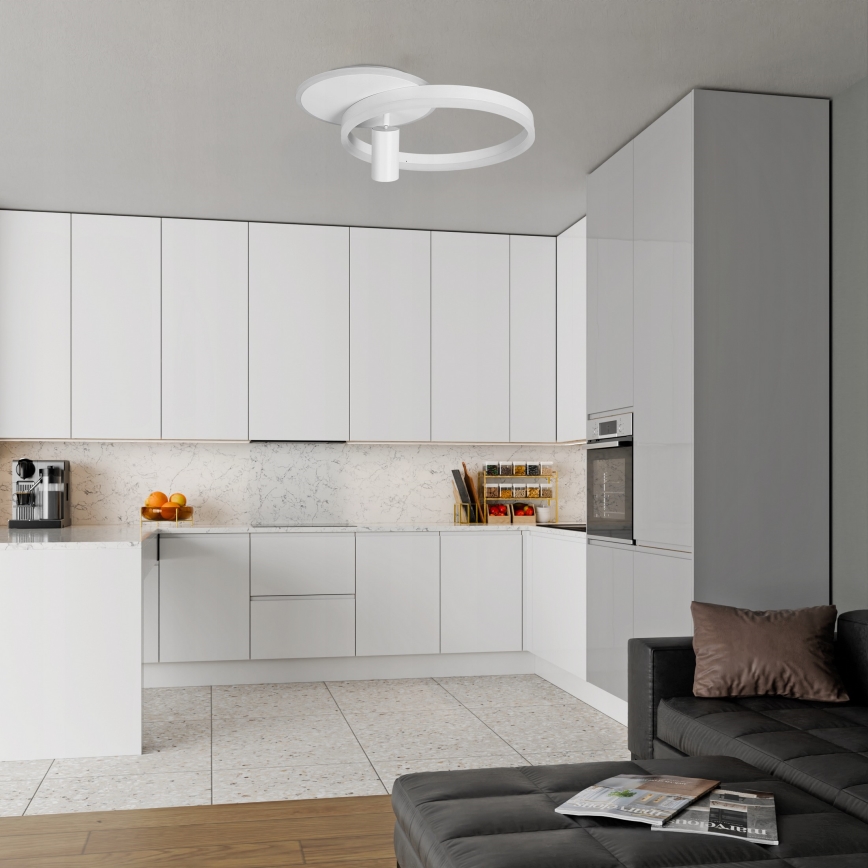 LED-kattovalaisin LED/38W/230V + 1xGU10/30W valkoinen