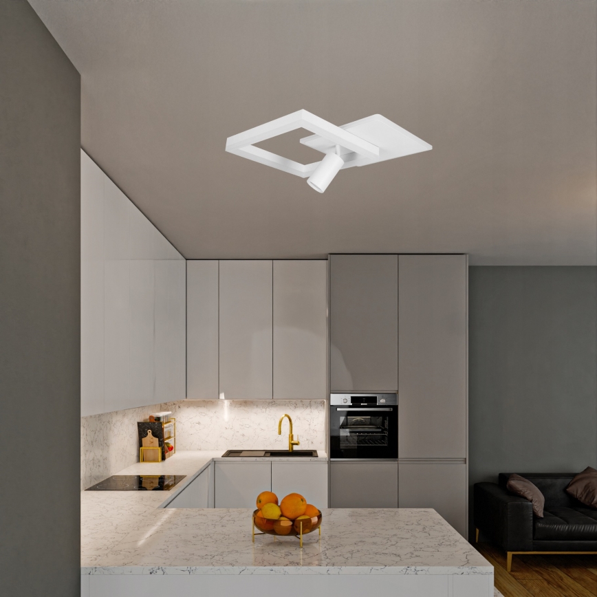 LED Kattovalaisin LED/38W/230V + 1xGU10/30W valkoinen