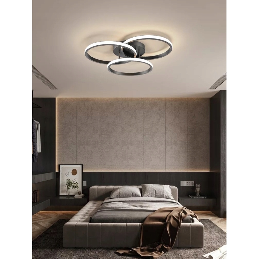 LED-kattovalaisin LED/38W/230V musta