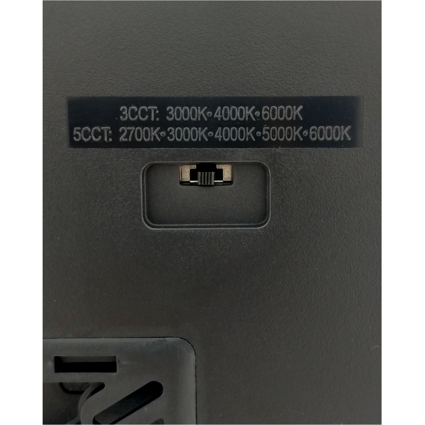 LED-kattovalaisin LED/40W/230V 3000/4000/6500K 50x50 cm musta