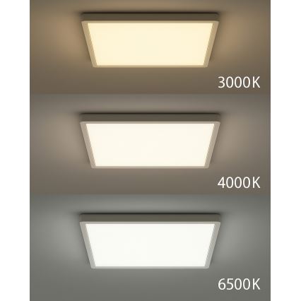 LED-kattovalaisin LED/40W/230V 3000/4000/6500K 50x50 cm valkoinen