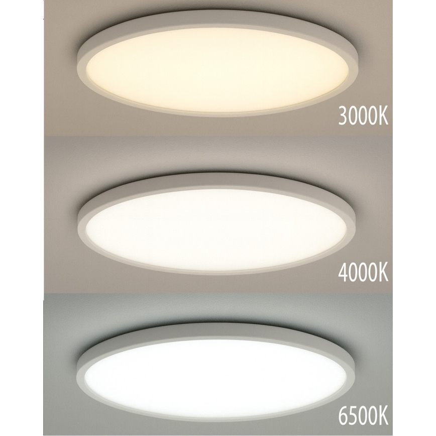 LED-kattovalaisin LED/40W/230V 3000/4000/6500K, halkaisija 50 cm, valkoinen