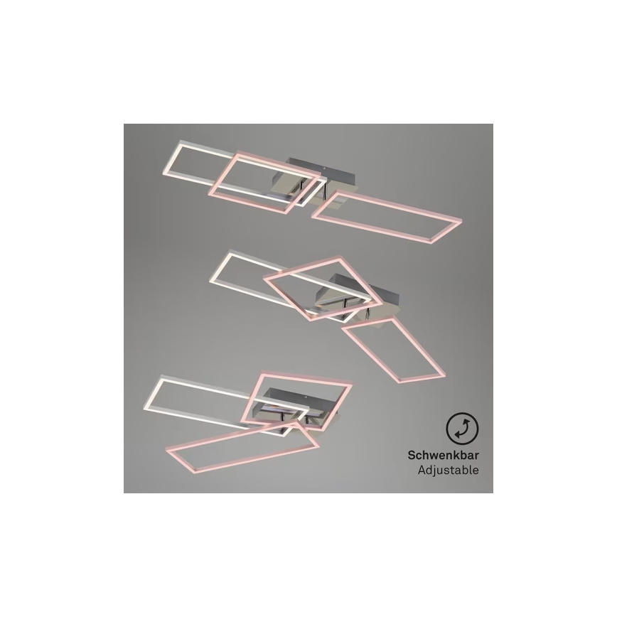 LED-kattovalaisin LED/42W/230V 3000K mattakromi