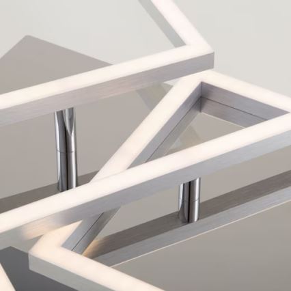 LED-kattovalaisin LED/42W/230V 3000K mattakromi