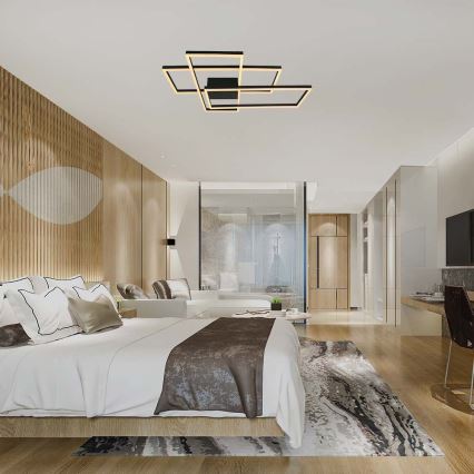 LED-kattovalaisin LED/47W/230V 3000K musta