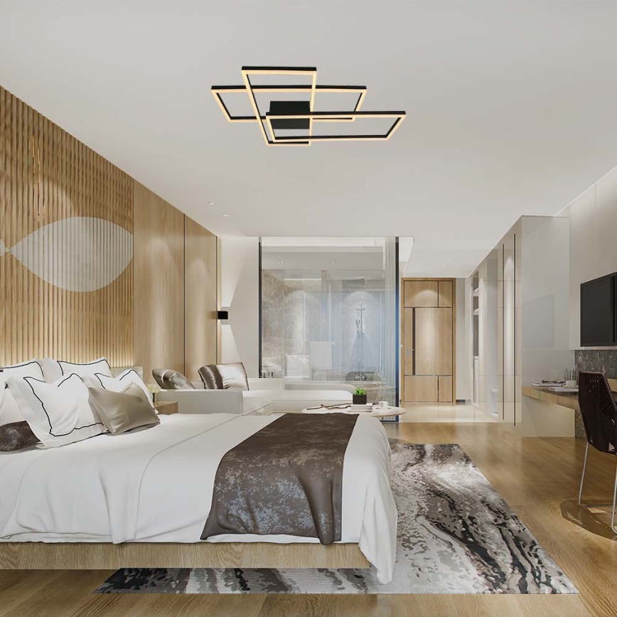 LED-kattovalaisin LED/47W/230V 3000K musta