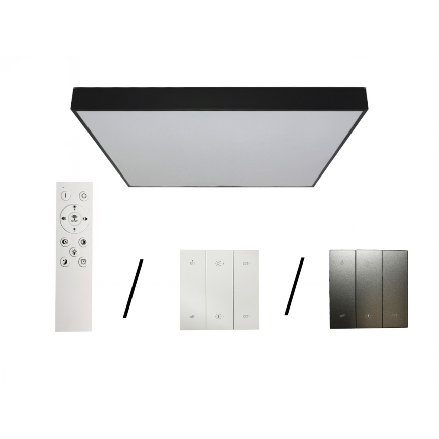 LED-kattovalaisin LED/480W/230V 3000/4000/6500K 120x120 cm musta