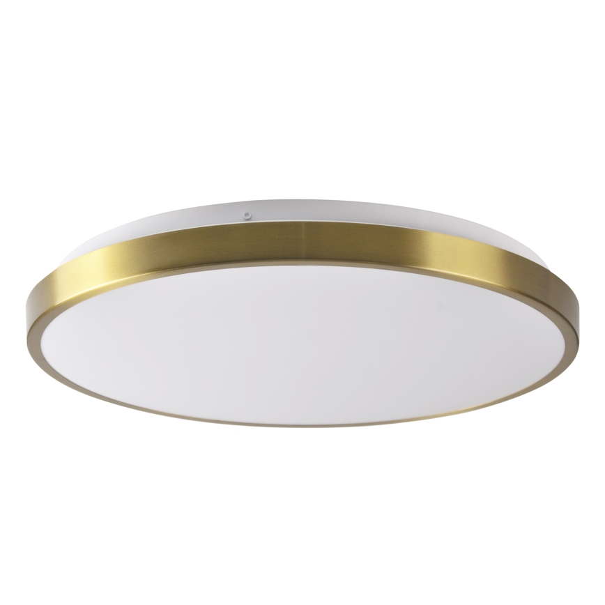 LED-kattovalaisin LIBRA LED/24W/230V 4000K, halkaisija 39 cm, kultainen