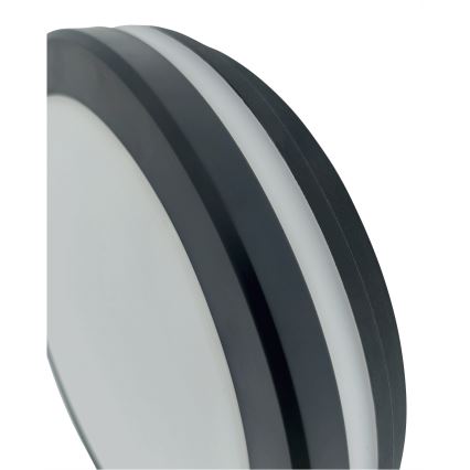 LED-kattovalaisin kylpyhuoneeseen liiketunnistimella LED/20W/230V 3000/4000/6500K Ø 23 cm IP54 antrasiitti