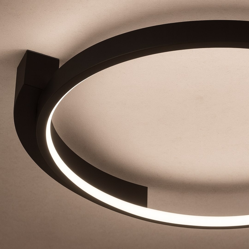 LED-kattovalaisin LUNA LED/18W/230V Ø 42,5 cm musta